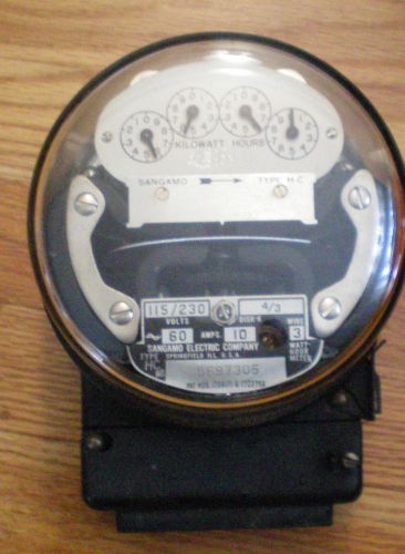 Early Sangamo Electric Company Meter Type HC  - STEAMPUNK