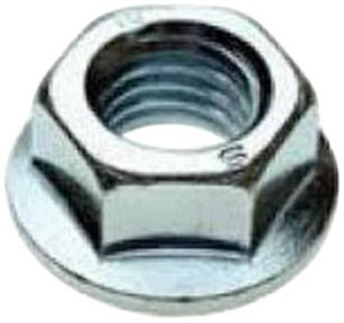 316 Stainless Steel Hex Flange Nut, Plain Finish, Self-Locking Serrated Flange,