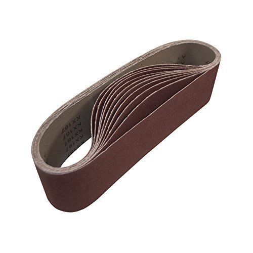 ALEKO® 4-Inch x 24-Inch 150 Grit Aluminum Oxide Sanding Belt, 10-Pack