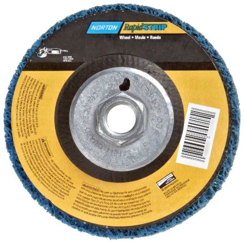 Norton Non-Woven Depressed Center Rapid Strip Wheel 4-1/2&#034; Diameter 5/8&#034;-11