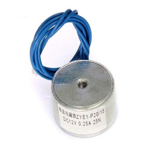 12V DC 0.25A  2.5kg Electric Lifting Magnet Electromagnet Solenoid Lift Holding