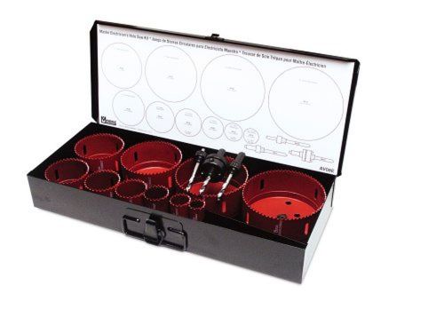 Mk morse av08e master cobalt bi-metal hole saw master electricians kit for sale