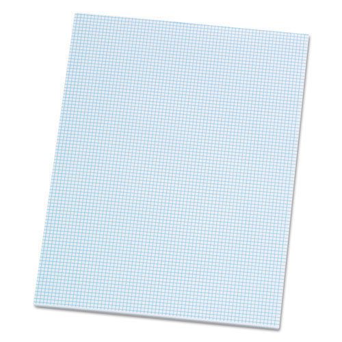 Quadrille Pads, 8 Squares/Inch, 8 1/2 x 11, White, 50 Sheets