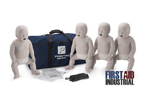 Prestan light skin infant cpr aed training manikin 4 pack pp-im-400 for sale