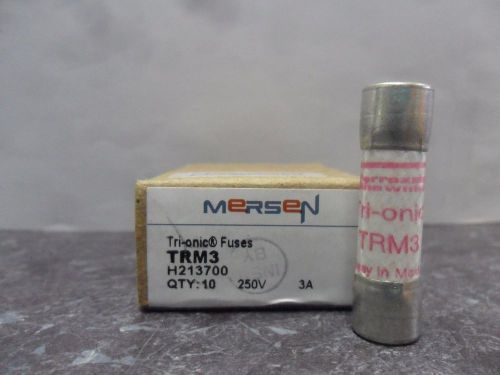 New Lot Ferraz Shawmut TRM 3 TRM3 3 Amp Fuses Bussmann FNM 3 250V NIB