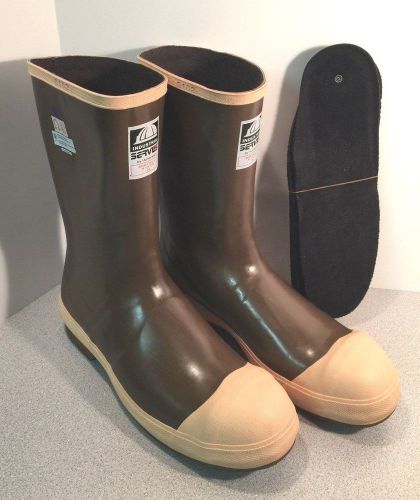 NEW Industrial SERVUS by Honeywell #2413-11 RUBBER BOOTS w/Steel Toe Sz 13(W-46)