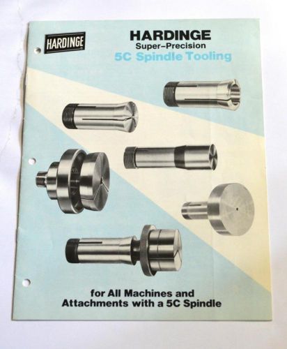 HARDINGE HA-202 SUPER-PRECISION 5C SPINDLE TOOLING BROCHURE