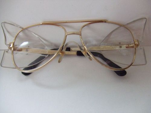 BOUTON Safety Glasses Plastic Shields287 2200-5-3/4 Plastic nose guard Gold Rim