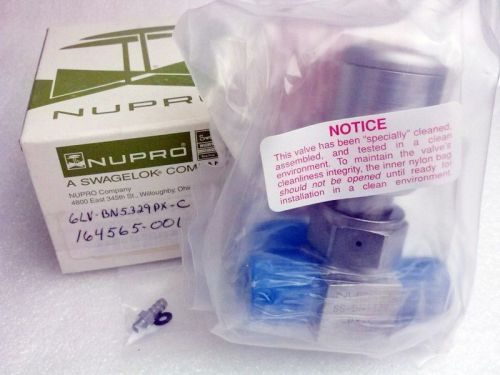 Nupro Swagelok 6LV-BN5329PX-C, 3-Port Valve (1 Elbow), NIB