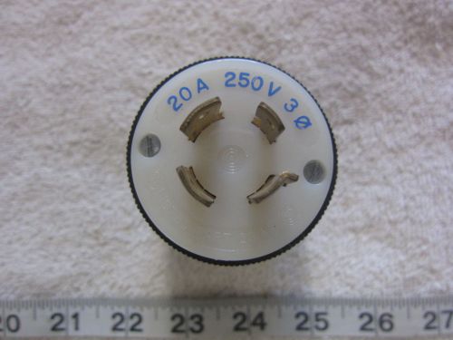 Hubbell 2421 20a 250v 3? twist-lock plug l15-20p, new for sale