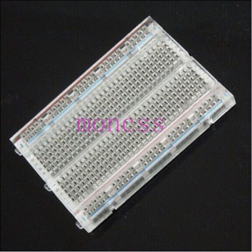 new 1pc Transparent Prototype Solderless Breadboard 400 For Arduino Raspberry pi