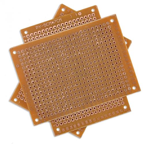 10Pcs 5x7cm DIY Prototype Paper PCB fr4 Universal Board prototyping pcb kit HS