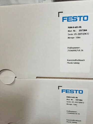 FESTO PUN-H-6 X 1 BL 197384 NEW PUNH6X1BL 50M/164 FT