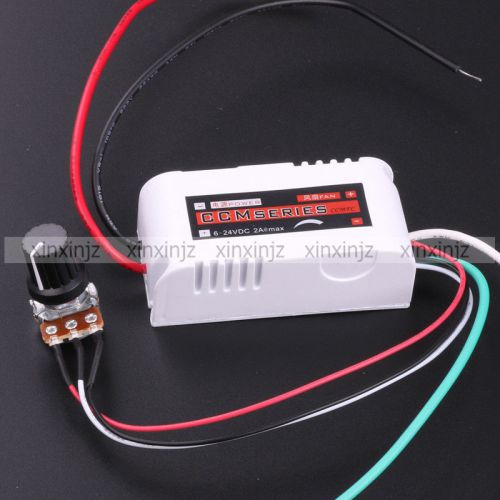 DC 12V 2A PWM Adjustable Motor Speed Controller for Brushless Fan