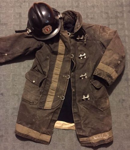 Fireman&#039;s Jacket AND Hat! Pioneer Ephrata PA Fire Dept 1 Excellent Set!