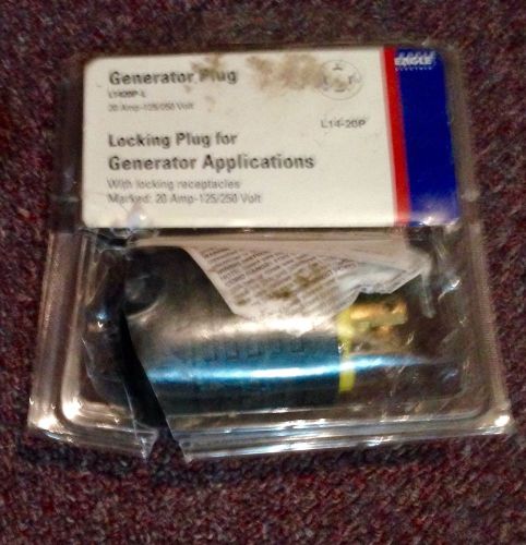 New L1420 Locking Generator Plug 20A 125 250V (L14 20P) 20AMP