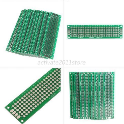 5PCS 2x8cm DIY Prototype Paper Circuit BREADBOARD Universal PCB Board 2 Side A16