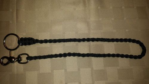 CORRECTIONS / TACTICAL GEAR / BRAIDED KEY LANYARD (Black)