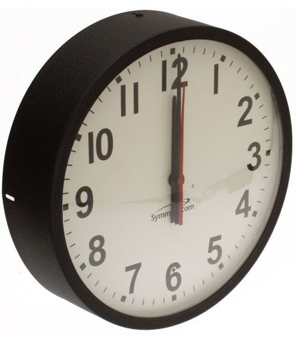 Symmetricom Microsemi Analog NTP Self-Setting 12&#034; Wall Clock Internet Time