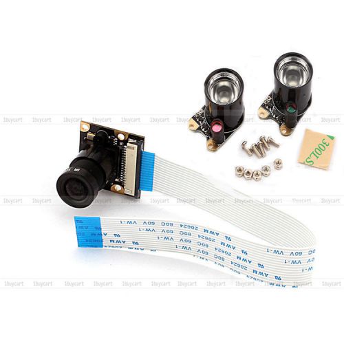 2X Infrared Light+Infrared Night Vision Surveillance Camera Fr Raspberry Pi Hot