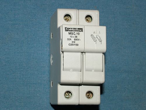 Ferraz shawmut c250150  msc.10  10 x 38  fuse block holder 30a 600v for sale