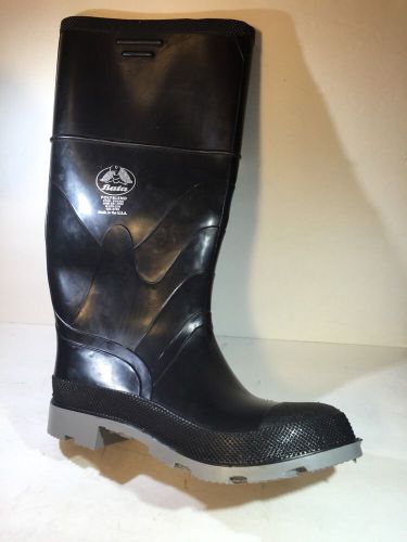 Bata onguard ind mens 10 polyblend black 16&#034; polyurethane pvc kneeboots boots for sale