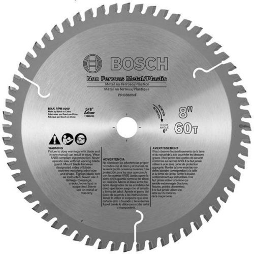BOSCH PRO1060NF Industrial Circular Saw Blade - Diameter x Tooth: 10&#034; x 60 TCG