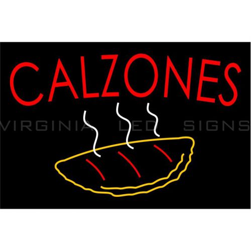 Calzones led sign neon looking 30&#034;x20&#034; pizza high quality very bright for sale