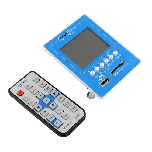 Blue+White TFT HD MP5 USB-SD AUX Radio Player Module Remote Controller