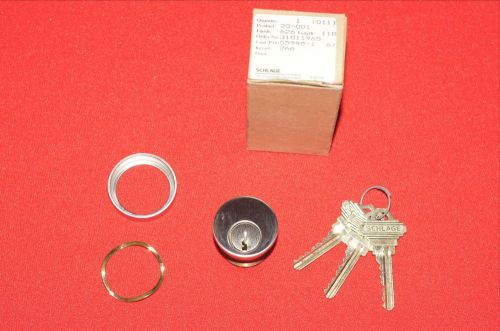 Lot of 5 Schlage Mortise Cylinder Lockset 20-001 626 Satin Chrome Identical Key