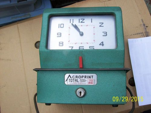 Acroprint time recorder co time clock for sale