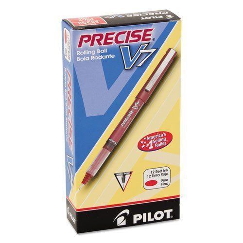 12 PILOT PRECISE V7 ROLLING BALL PENS  RED INK