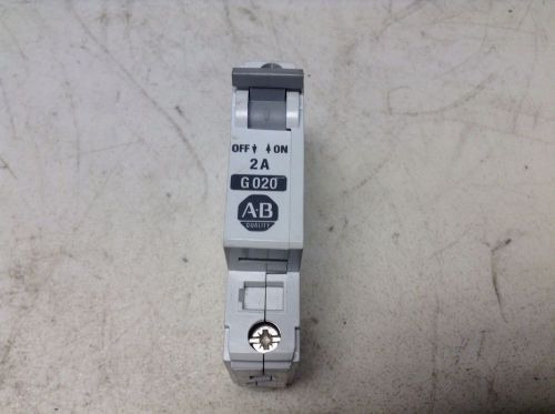 Allen Bradley G020 1492-CB1 1 Pole 2 Amp Circuit Breaker 1492CB1 1492-CB1-G020