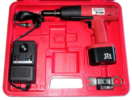 Lobtex lobster br-200m 12v dc cordless electric rivet gun riveter fastener tool for sale