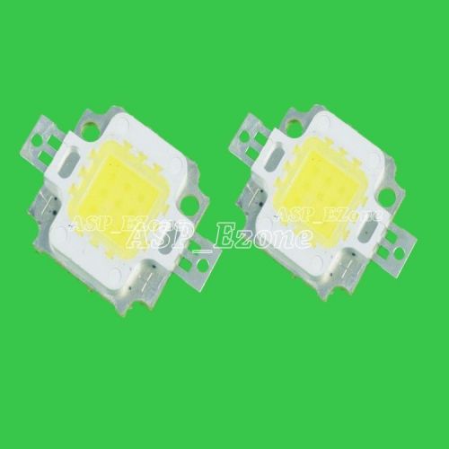 2pcs 10w white high power 800-950lm led light lamp smd chip dc9-12v for sale