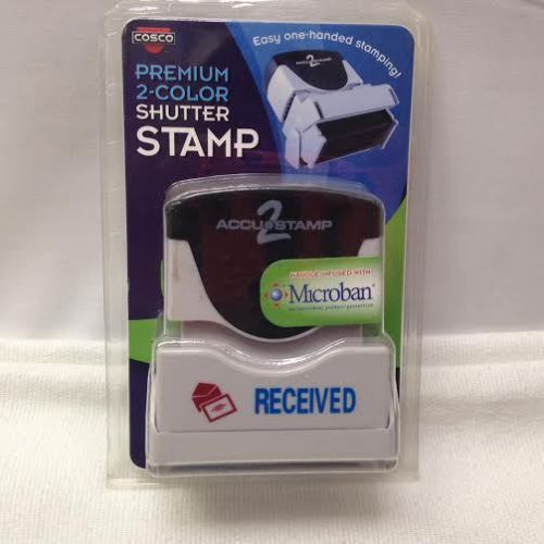 COSCO 038909 ACCU-STAMP 2 Shutter RECEIVED 2 Color