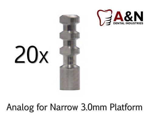 20 implant analog for narrow 3.0mm platform slim dental implant free ship for sale