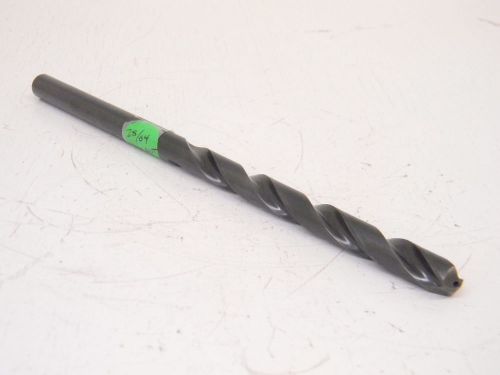 USED STRAIGHT SHANK 25/64&#034; COOLANT TWIST DRILL .3906&#034;