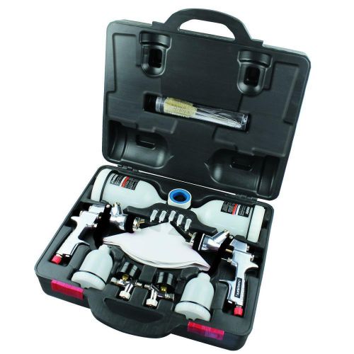 Husky HVLP &amp; Standard Gravity Feed Spray Gun KIT Paint Sprayer Auto Car Air Tool