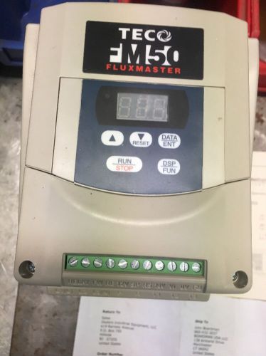 TECO FM50 Fluxmaster , 2 HP 0-480V 3PH IN 380-480V 3PH OUT