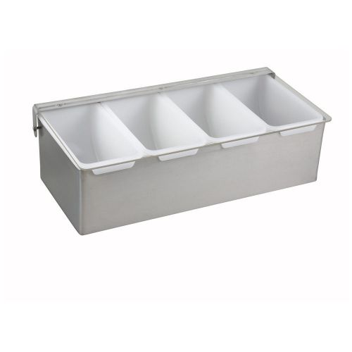 Winco CDP-4, 4-Compartment Condiment Dispenser