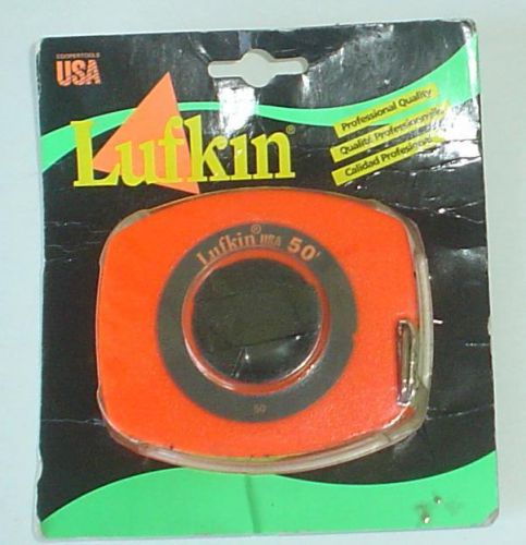 Lufkin tape measure, 3/8 in x 50 ft, bright orange for sale