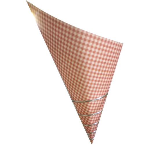 Conetek Picnic Print Food Cone 10 inches 100 count box