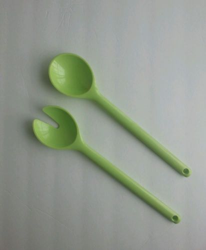 Melamine Tools Salad Serving Utensil Set Bright Green