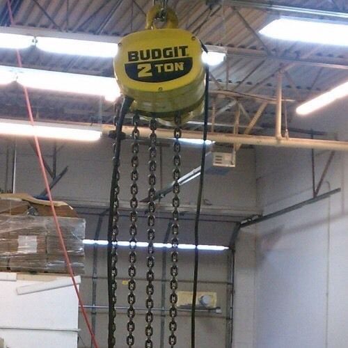 BUDGIT 2 TON ELECTRIC CHAIN HOIST (110V 1PH 8 FPM)