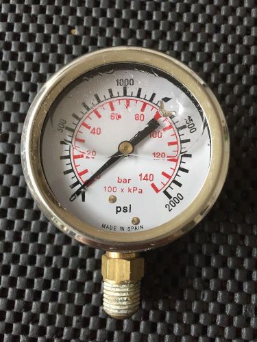 bar - Psi Gauge Made In Spain 140/2000 Psi. Steampunk