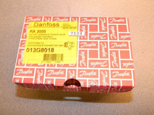 Danfoss RA 2000, 013G8018, 3/4 NPT, Sidemount Angle Valve, Hot Water: Max 250F