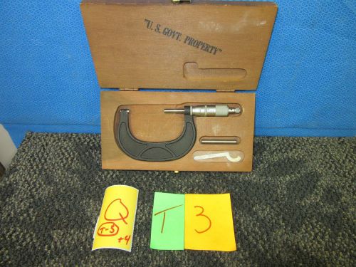 SCHERR TUMICO 2&#034; 3&#034; MICROMETER OUTSIDE TOOL CALIPER MACHINE METAL SHOP USED #Q