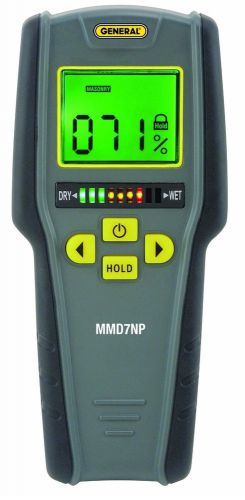General tools mmd7np pinless lcd moisture meter with tricolor bar graph for sale