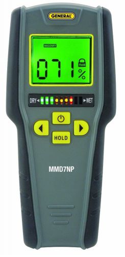 General Tools MMD7NP Pinless Lcd Moisture Meter With Tricolor Bar Graph